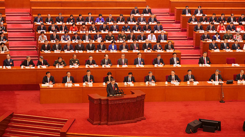 中国国务院总理李强作政府工作报告。 中国国务院总理李强作政府工作报告。