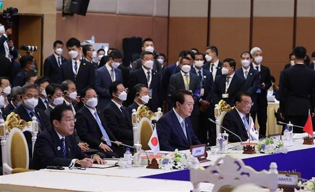 越南出席第25次东盟与中日韩领导人会议。图自越通社 越南出席第25次东盟与中日韩领导人会议。图自越通社