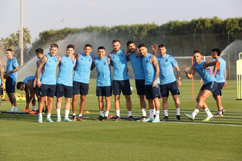 阿根廷球员们。 阿根廷球员们。