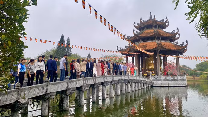 兴安省喃寺一角。