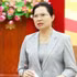 越南祖国阵线中央委员会副主席兼秘书长何氏娥。（图片来源：越通社）