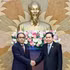 越南国会主席陈青敏会见马来西亚总检察长莫哈末杜苏基。（图片来源：越通社）