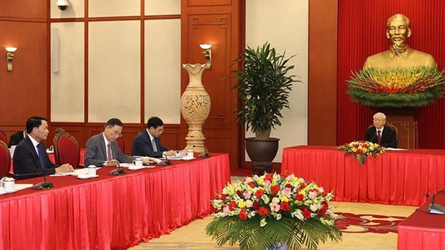 越共中央总书记阮富仲与印尼总统佐科通电话（组图） ảnh 3