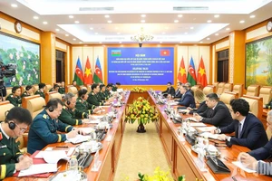 会谈场景。（图片来源：qdnd.vn）