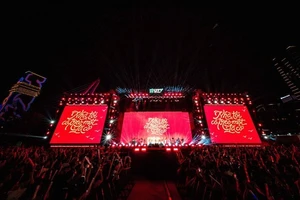 Hozo市春节联合会的热闹气氛。（图片来源：tphcm.chinhphu.vn）