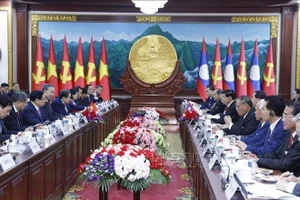 会谈场景。（图片来源：越通社）