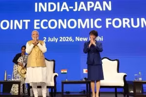 印度总理莫迪和日本首相高市早苗。