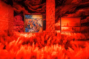 “梵高永恒展”一角。（图片来源：主委会）