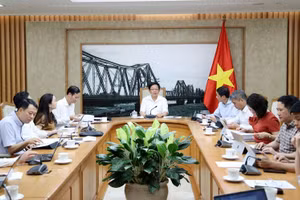 越南政府副总理胡国主持会议。（图片来源：baochinhphu.vn）