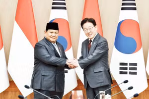 印尼和韩国领导人举行了高级别会谈。