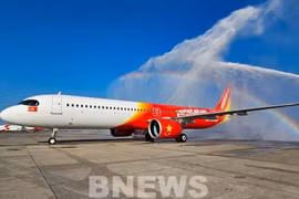 附图：越捷航空开通胡志明市至斯里兰卡科伦坡直飞航线。（图片来源：越通社）