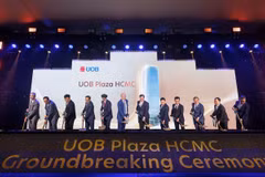 胡志明市总部大楼“UOB Plaza”项目正式开工建设。