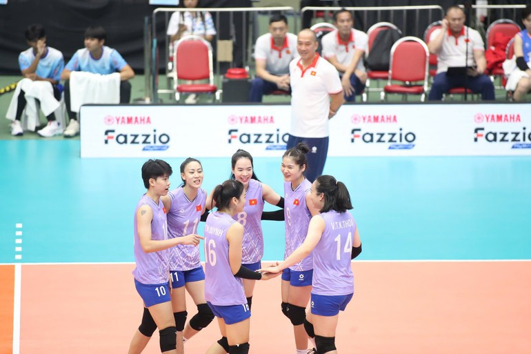 越南女排迎来成功一日。（图片：明黄）