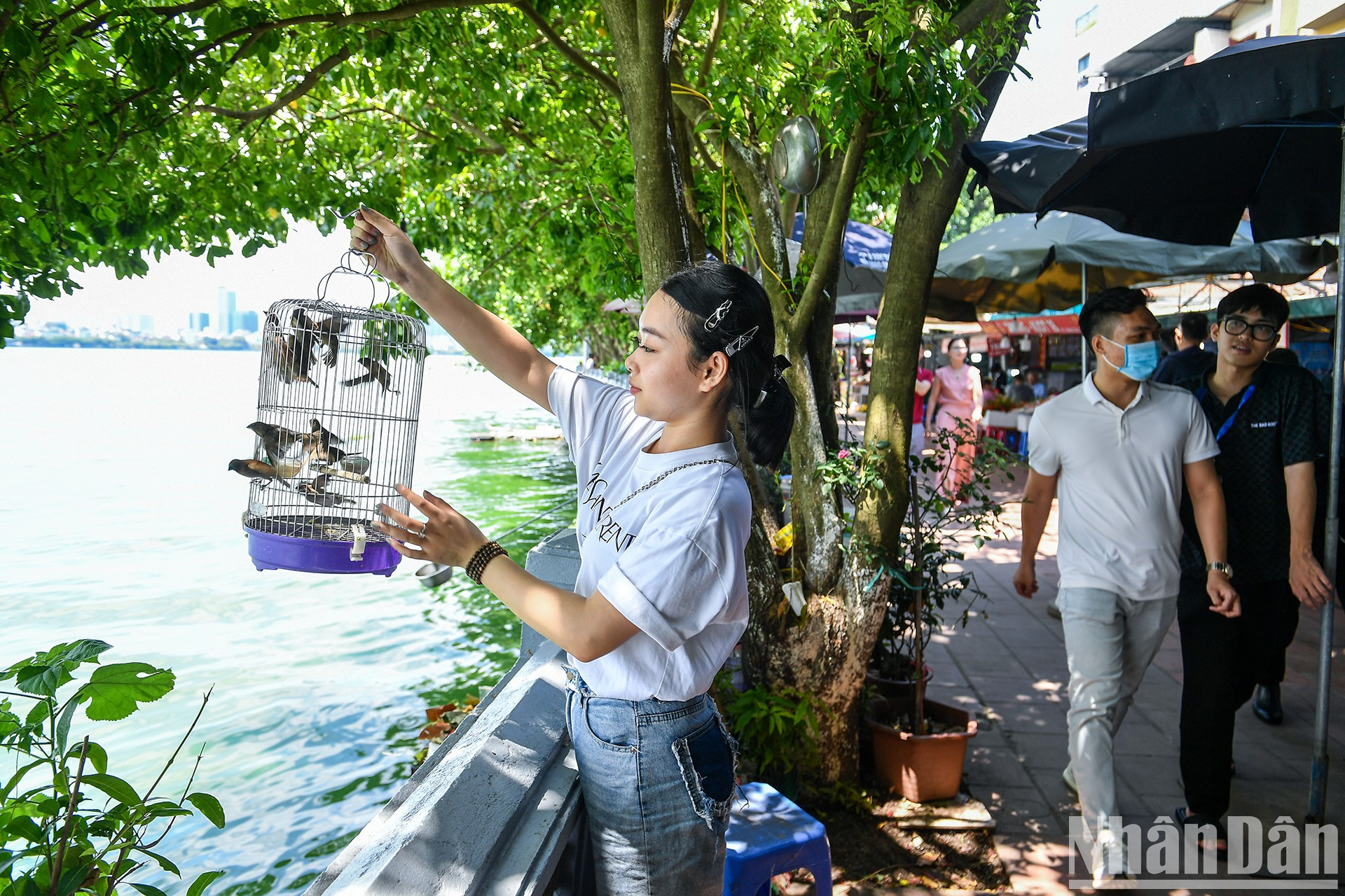 年轻人放生鸟儿,献上祭品祈求家庭平安,祈愿父母得到幸福吉祥。 年轻人放生鸟儿,献上祭品祈求家庭平安,祈愿父母得到幸福吉祥。