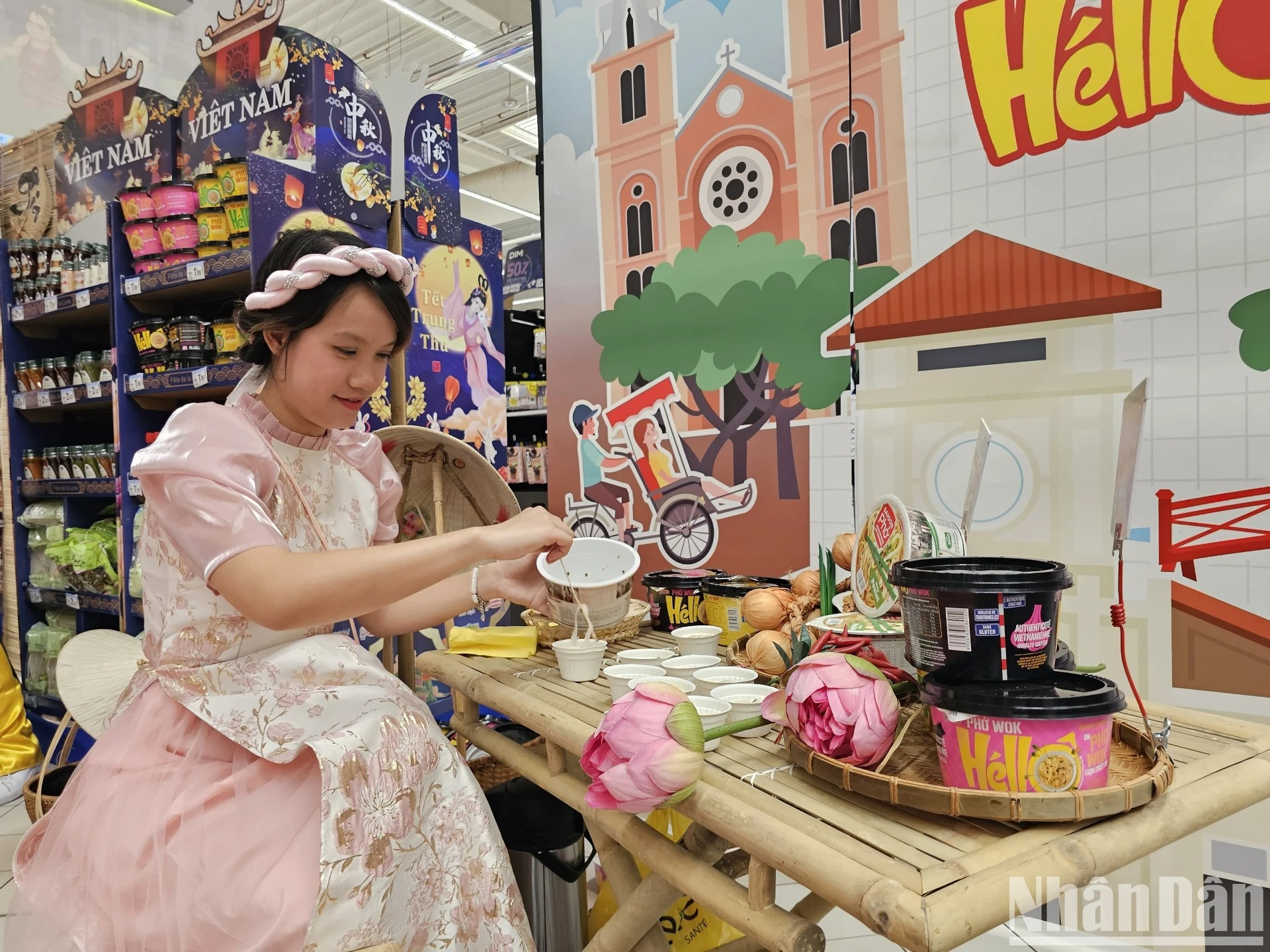 越南河粉吸引消费者的关注。 越南河粉吸引消费者的关注。