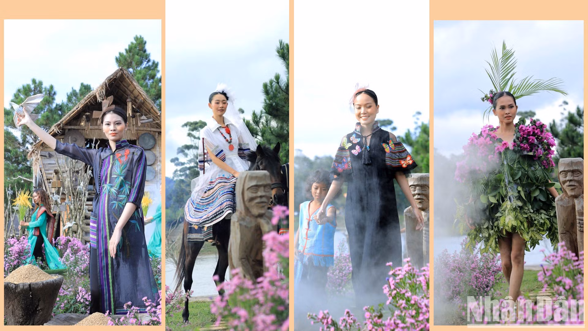 土锦时尚艺术是传统与现代价值观的结合，由创作者生动地设计，符合时尚潮流。