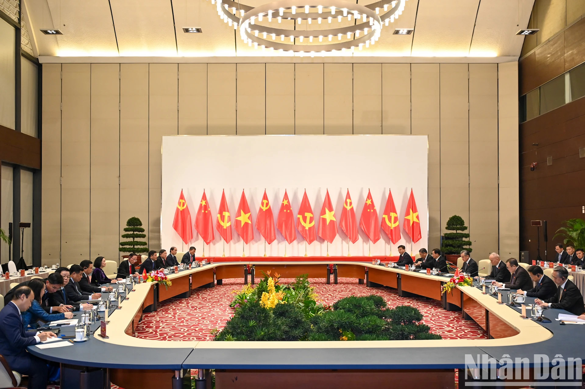 会谈场景。 会谈场景。