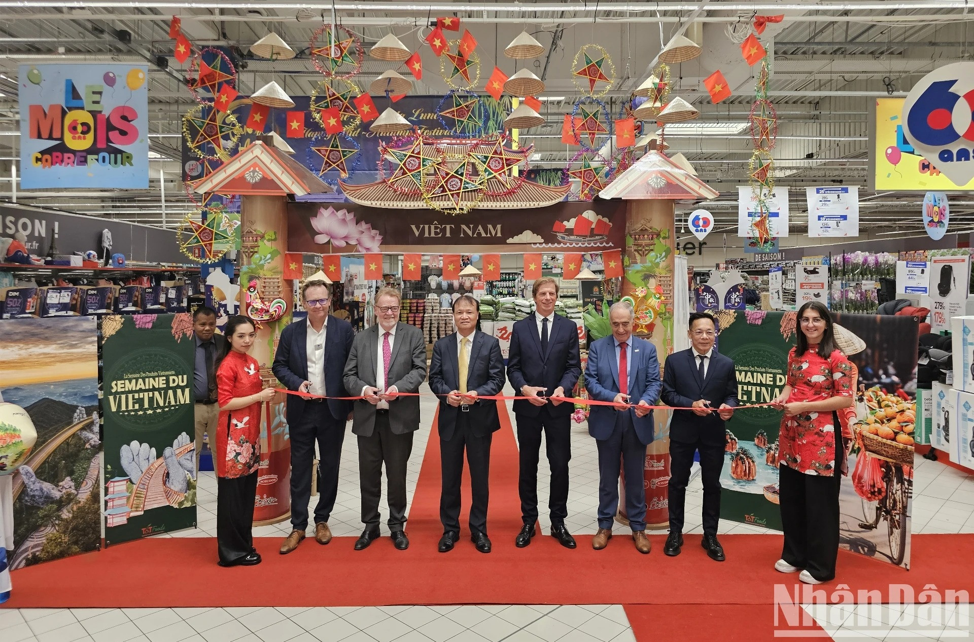 越南商品周开幕剪彩仪式。 越南商品周开幕剪彩仪式。