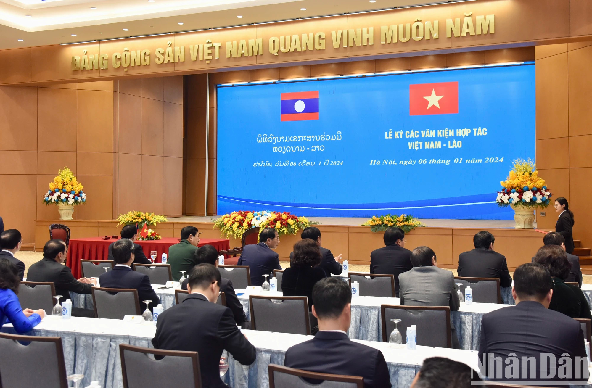 合作文件签字仪式现场。