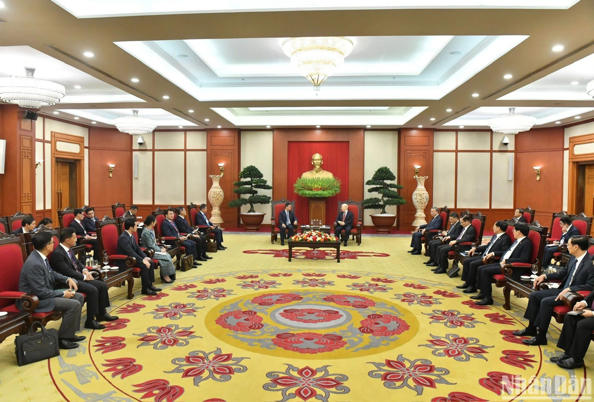 会见场景。（登科 摄）