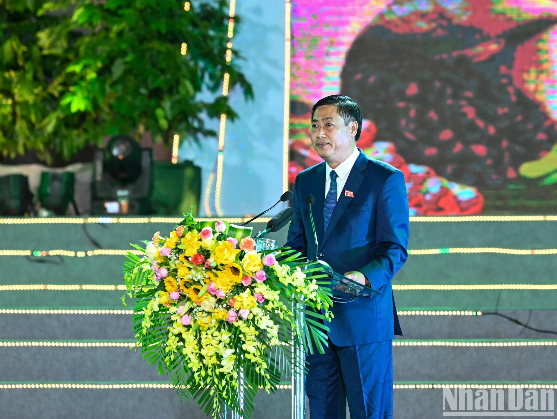 山罗省委书记阮友东在开幕式上发表讲话。(维玲 摄) 山罗省委书记阮友东在开幕式上发表讲话。(维玲 摄)