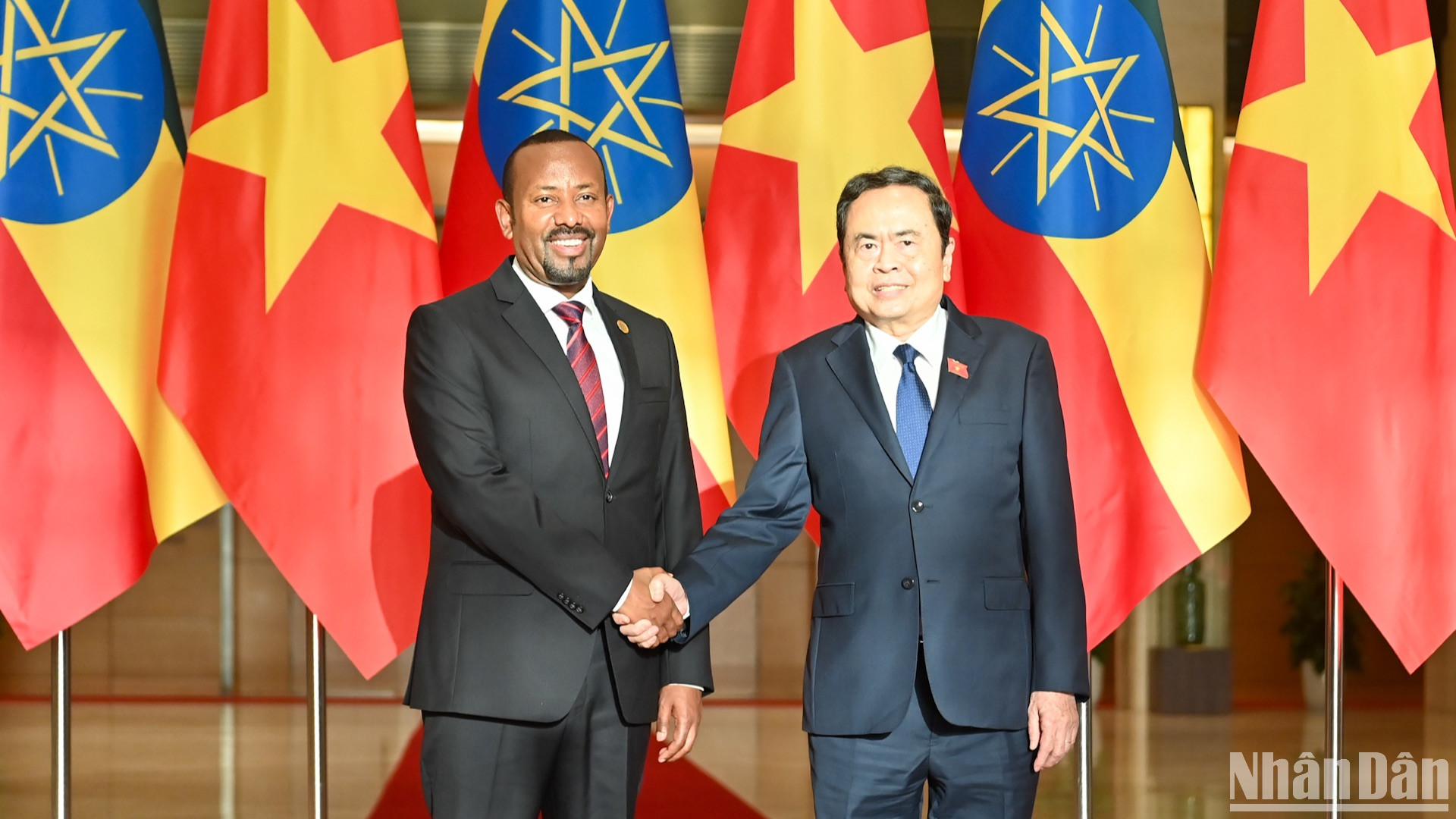 越南国会主席陈青敏会见埃塞俄比亚总理阿比·艾哈迈德·阿里【组图】