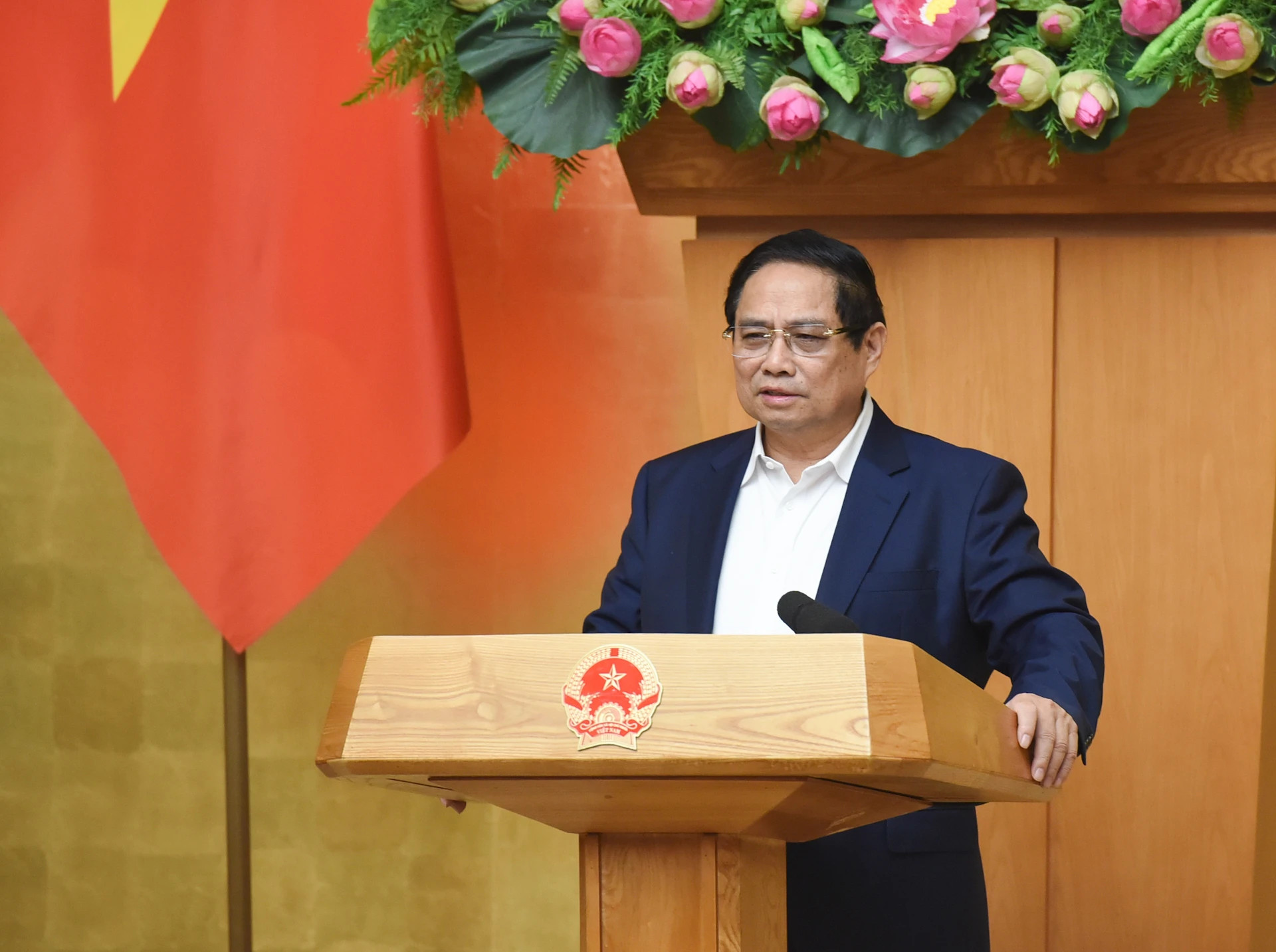 政府总理范明正主持2025年3月政府例行会议。