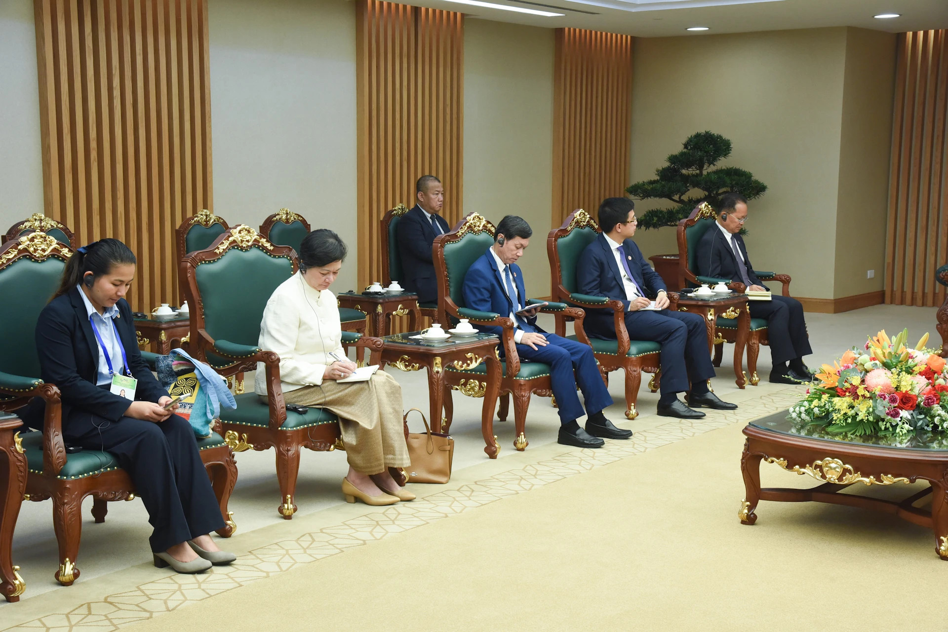 柬埔寨代表团成员。