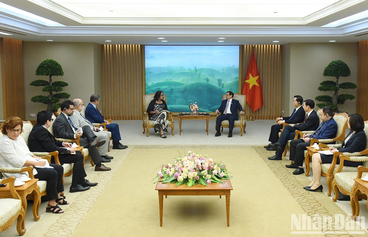 会见场景。（陈海 摄）