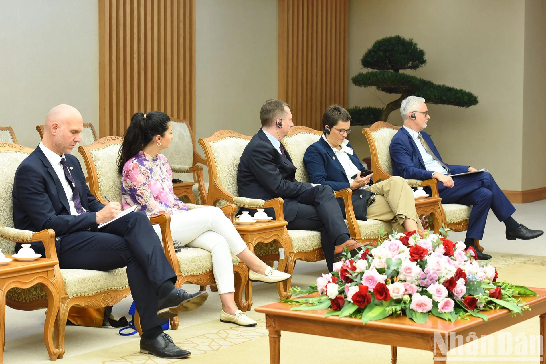 德方代表团成员。（陈海 摄）