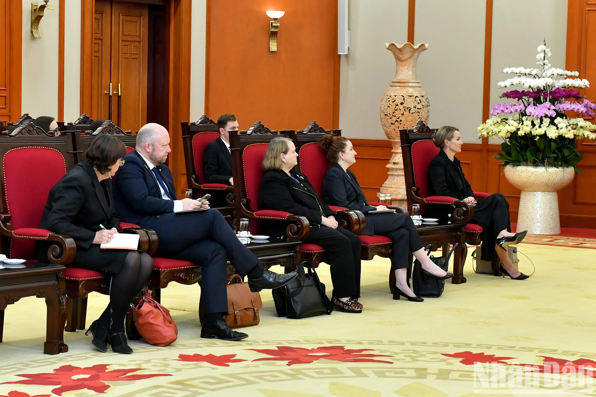 新西兰方代表团成员。