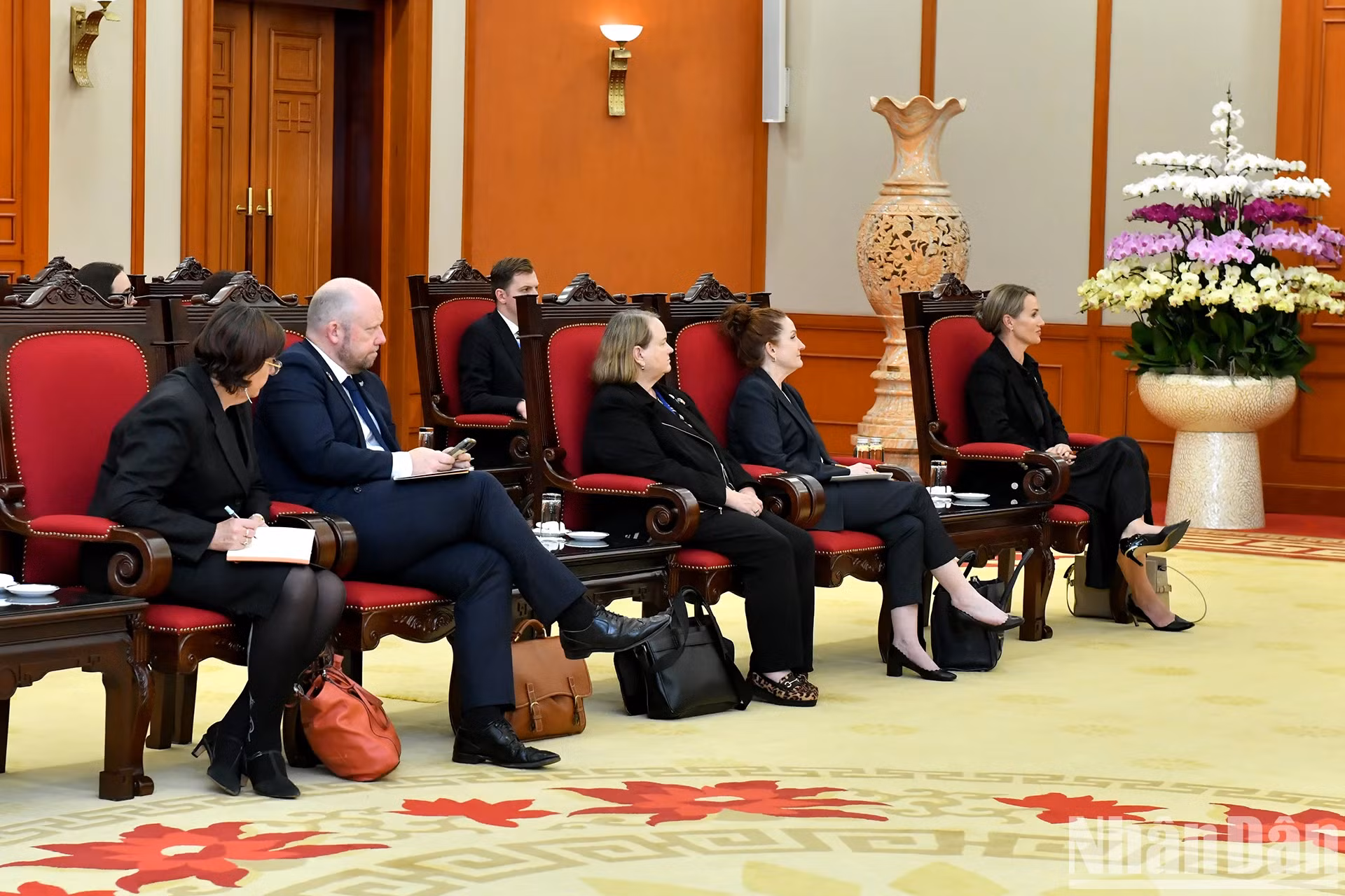 新西兰方代表团成员。