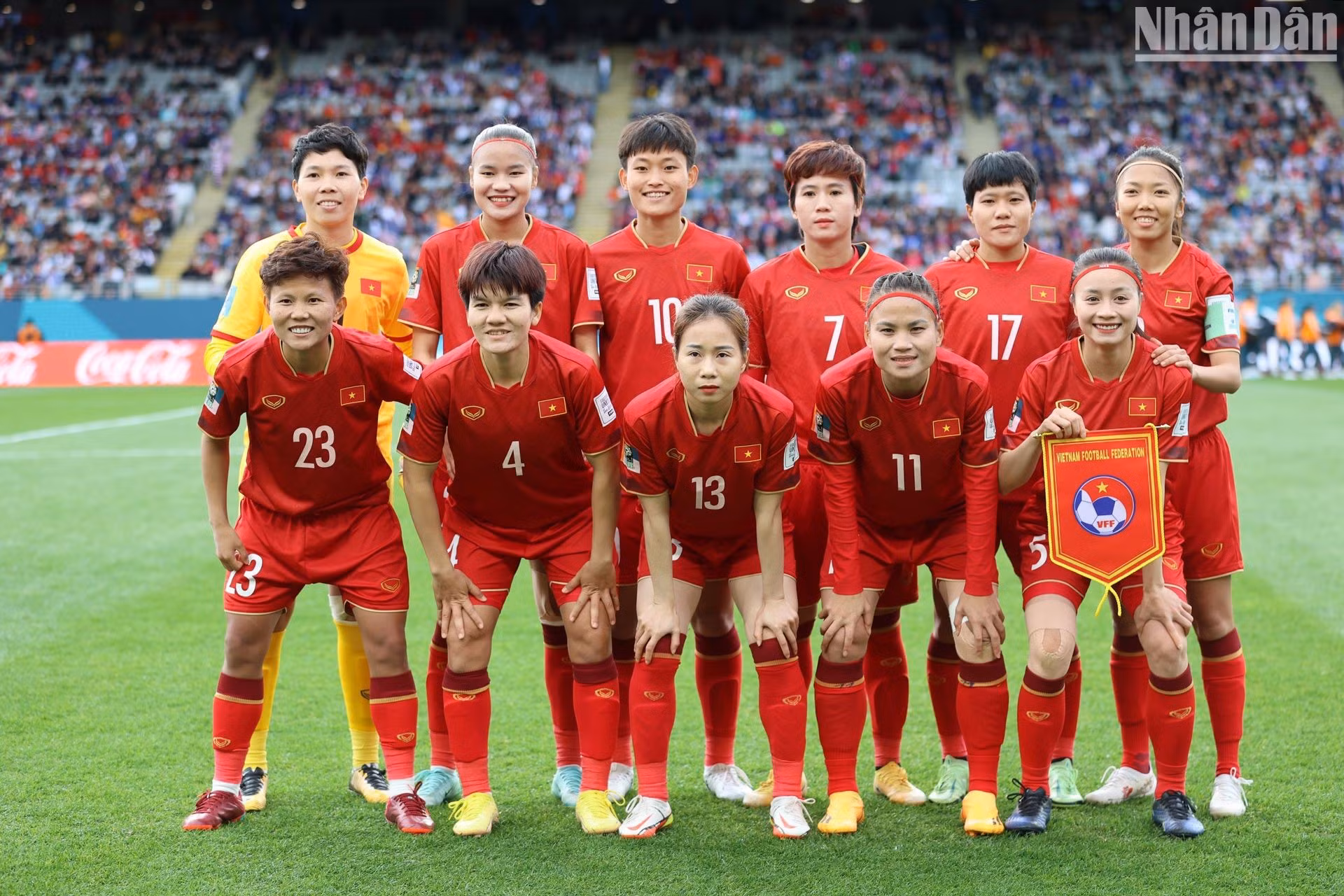越南女足首发阵容。