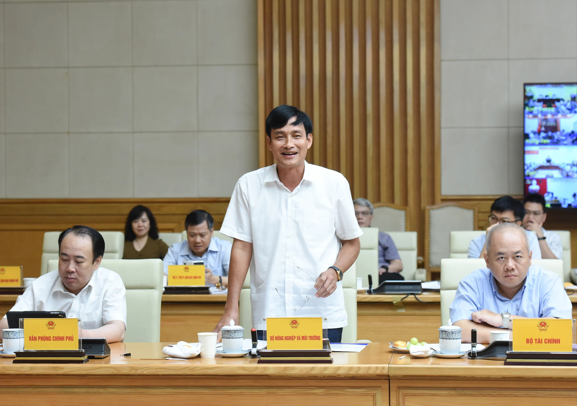 农业与环境部副部长陈贵坚发表讲话。