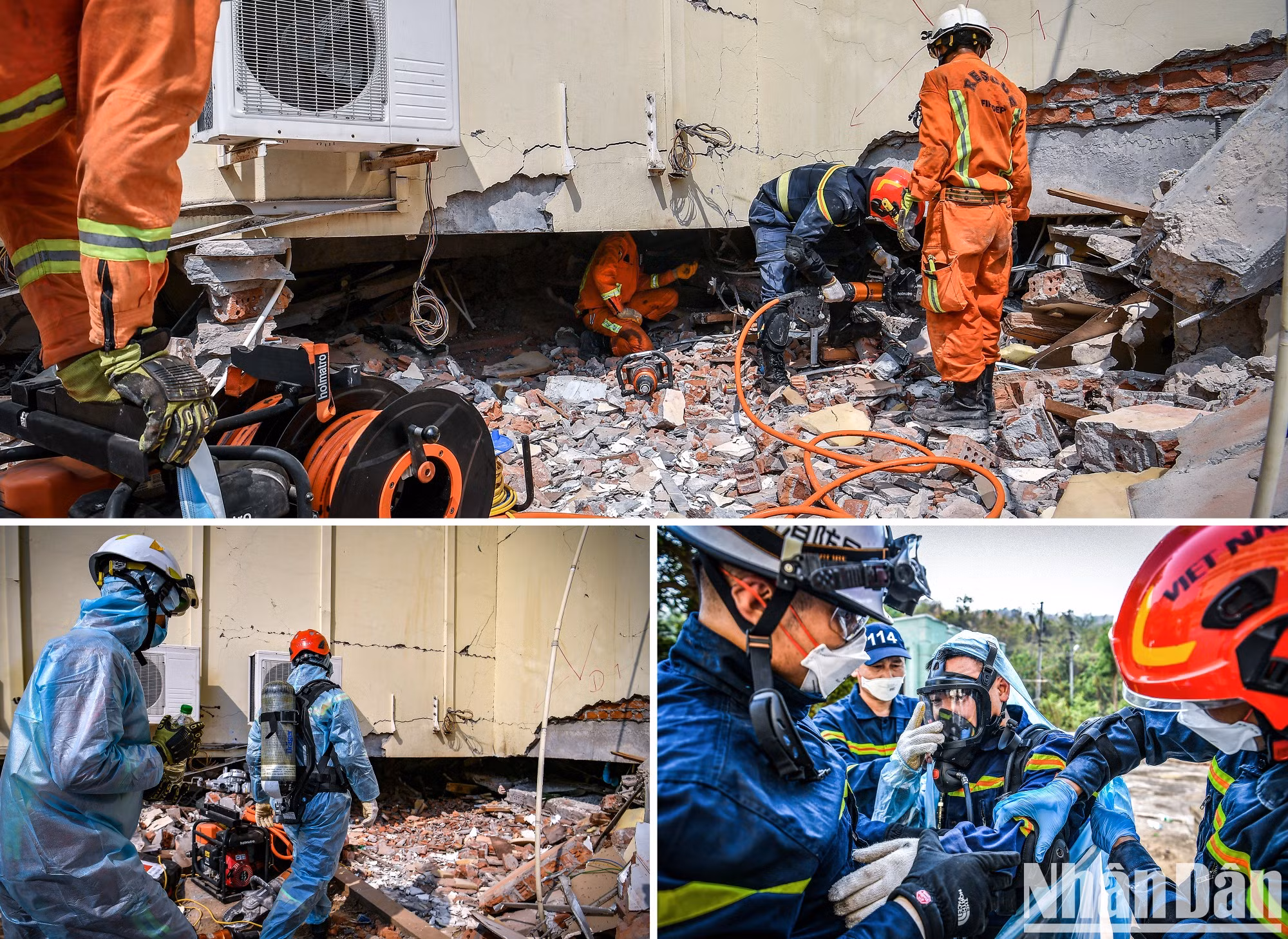 即使在最艰难、最复杂的现场,越南公安部救援力量依然表现完美。他们使用防毒面具进入最小的角落,将受害者的尸体抬出来。 即使在最艰难、最复杂的现场,越南公安部救援力量依然表现完美。他们使用防毒面具进入最小的角落,将受害者的尸体抬出来。