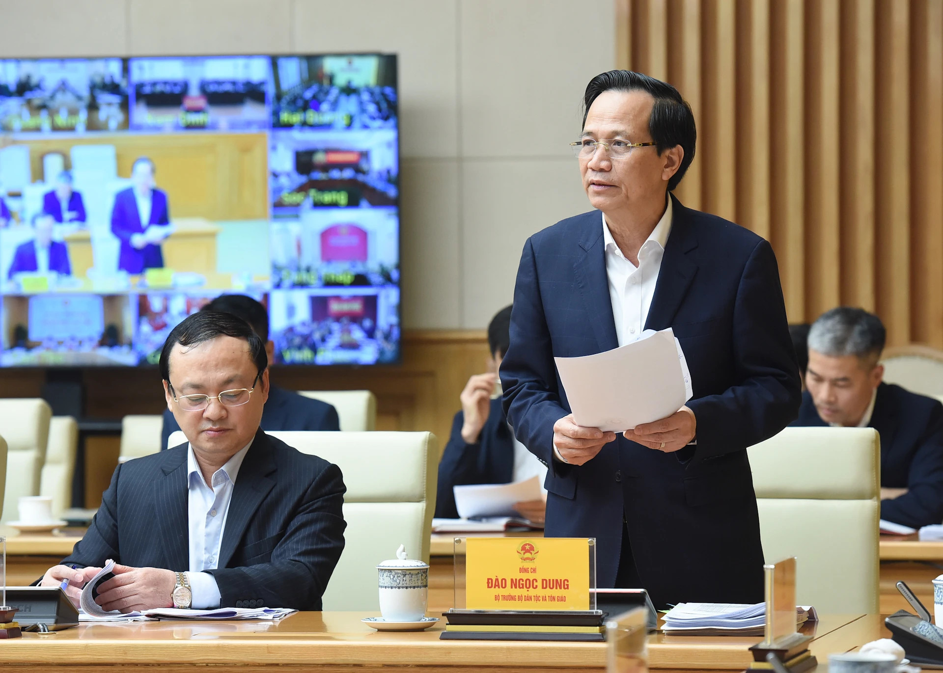 民族与宗教部部长陶玉容发表讲话。