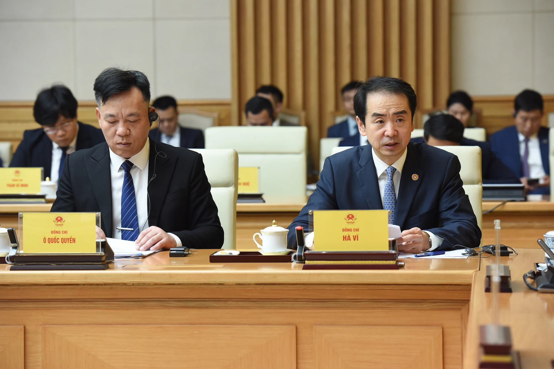 中国驻越大使何炜出席座谈会。