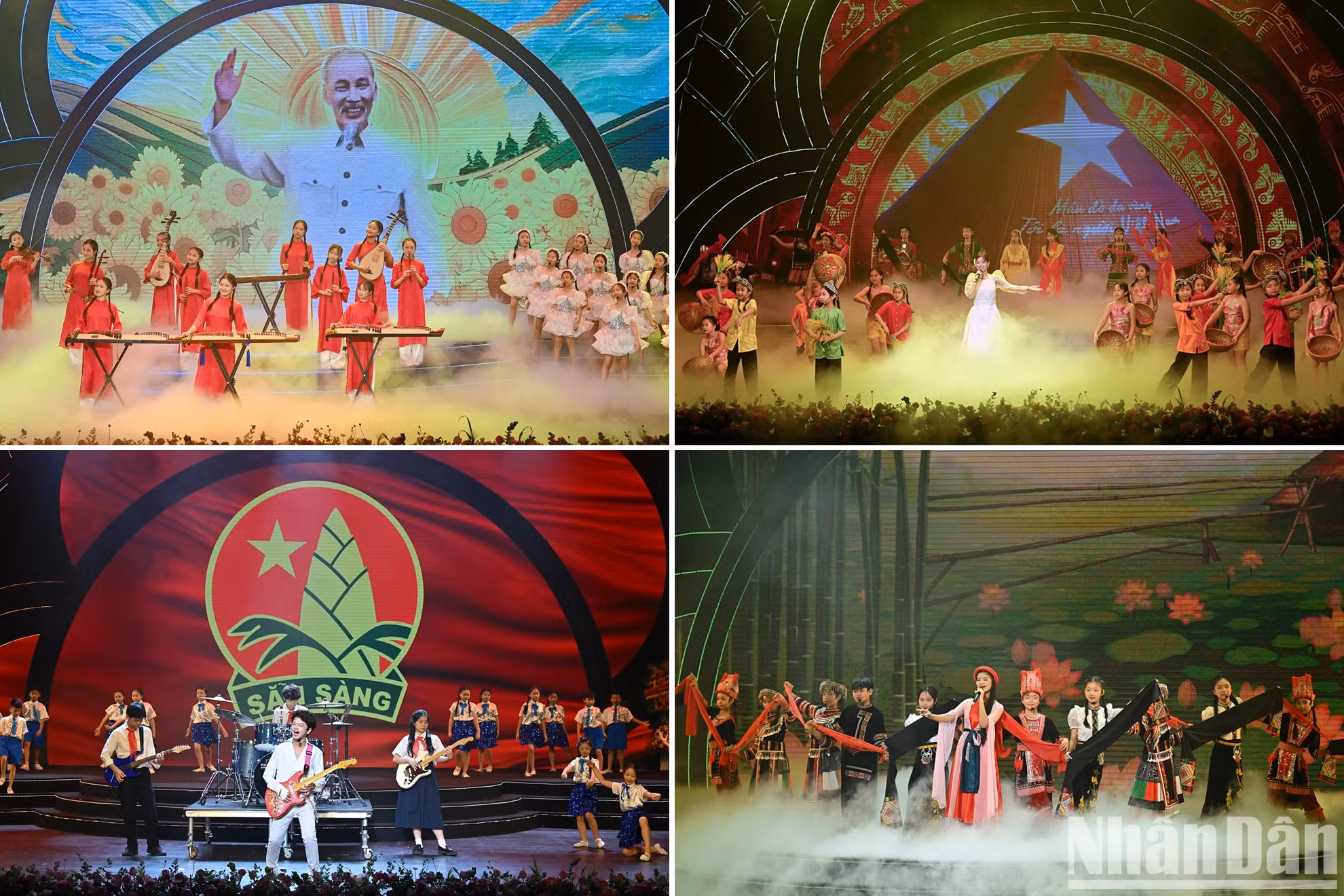 表彰大会上的艺术表演节目。