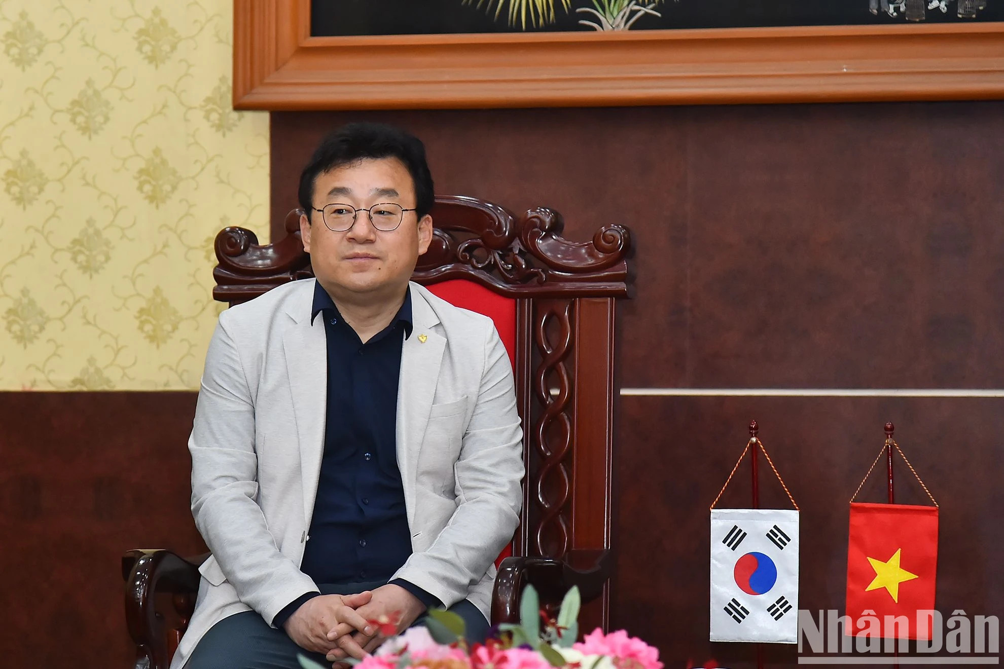 韩国记者协会会长朴钟贤。 韩国记者协会会长朴钟贤。