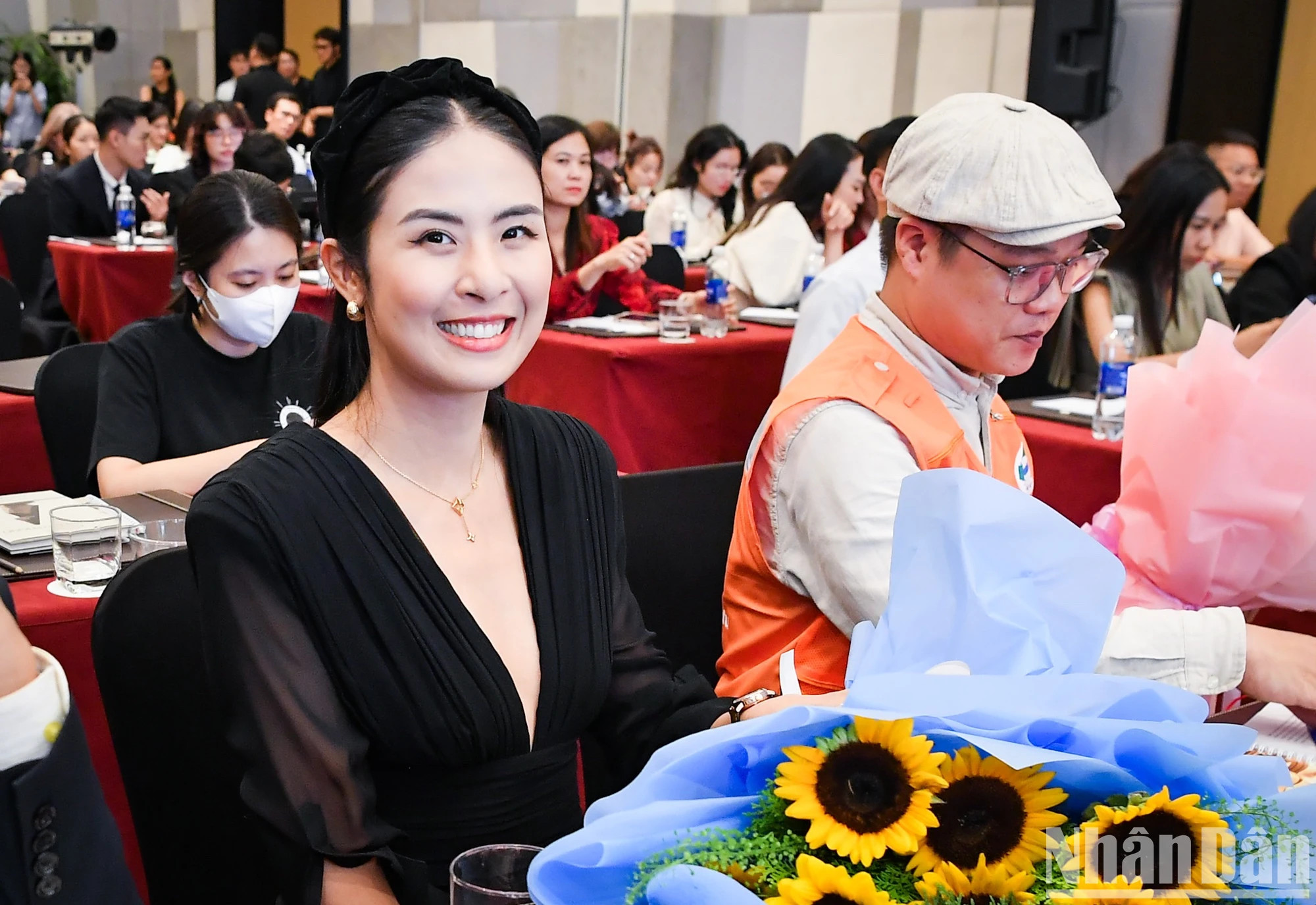 越南小姐黎玉昕出席启动仪式。 越南小姐黎玉昕出席启动仪式。