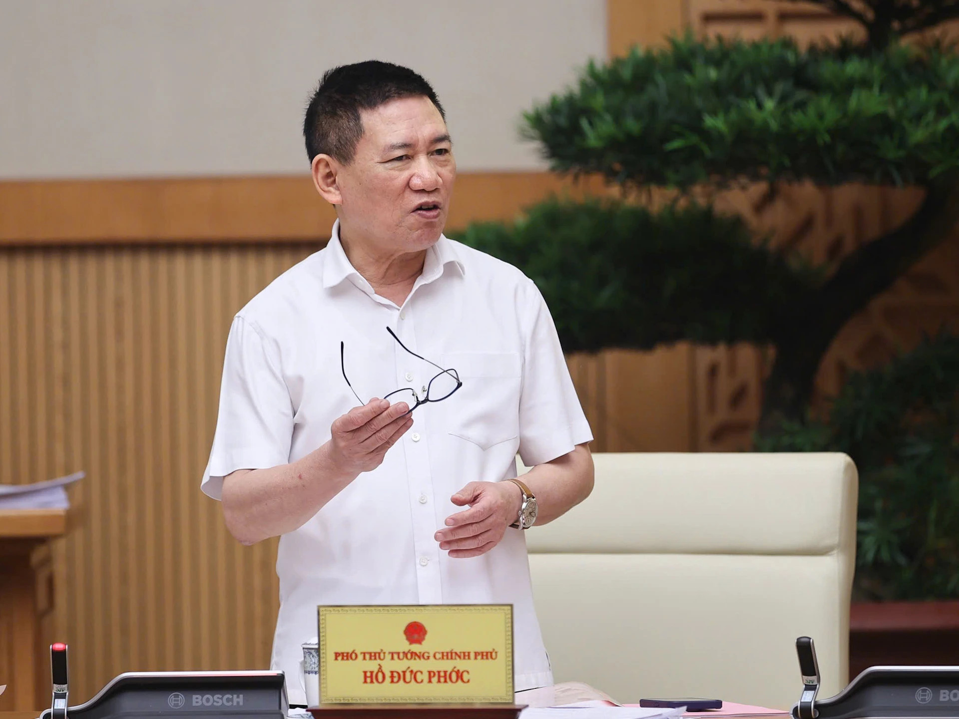 胡德福福总理发表讲话。