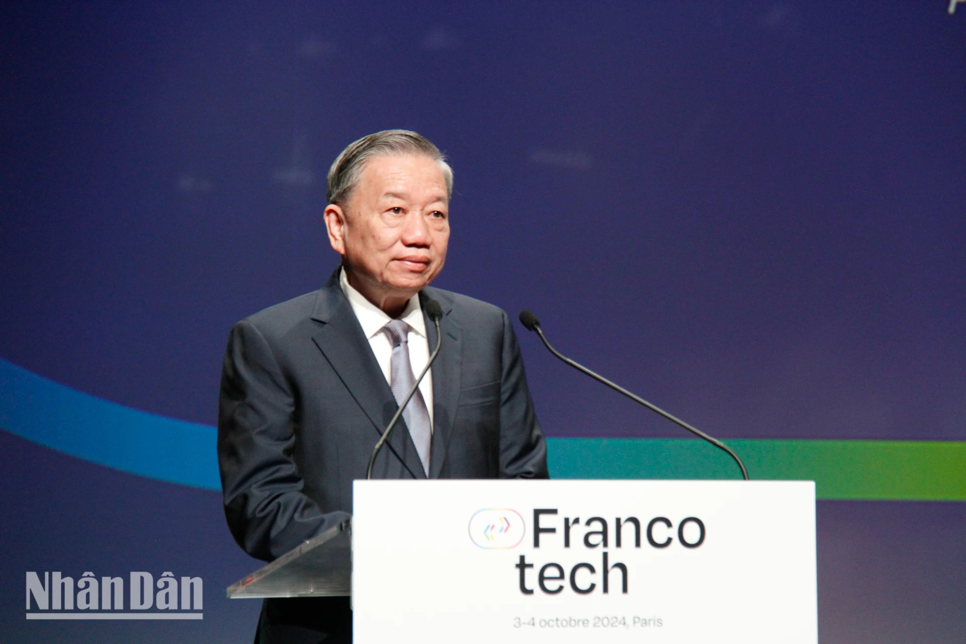 苏林总书记、国家主席在法语国家创新企业论坛上发表讲话。 苏林总书记、国家主席在法语国家创新企业论坛上发表讲话。