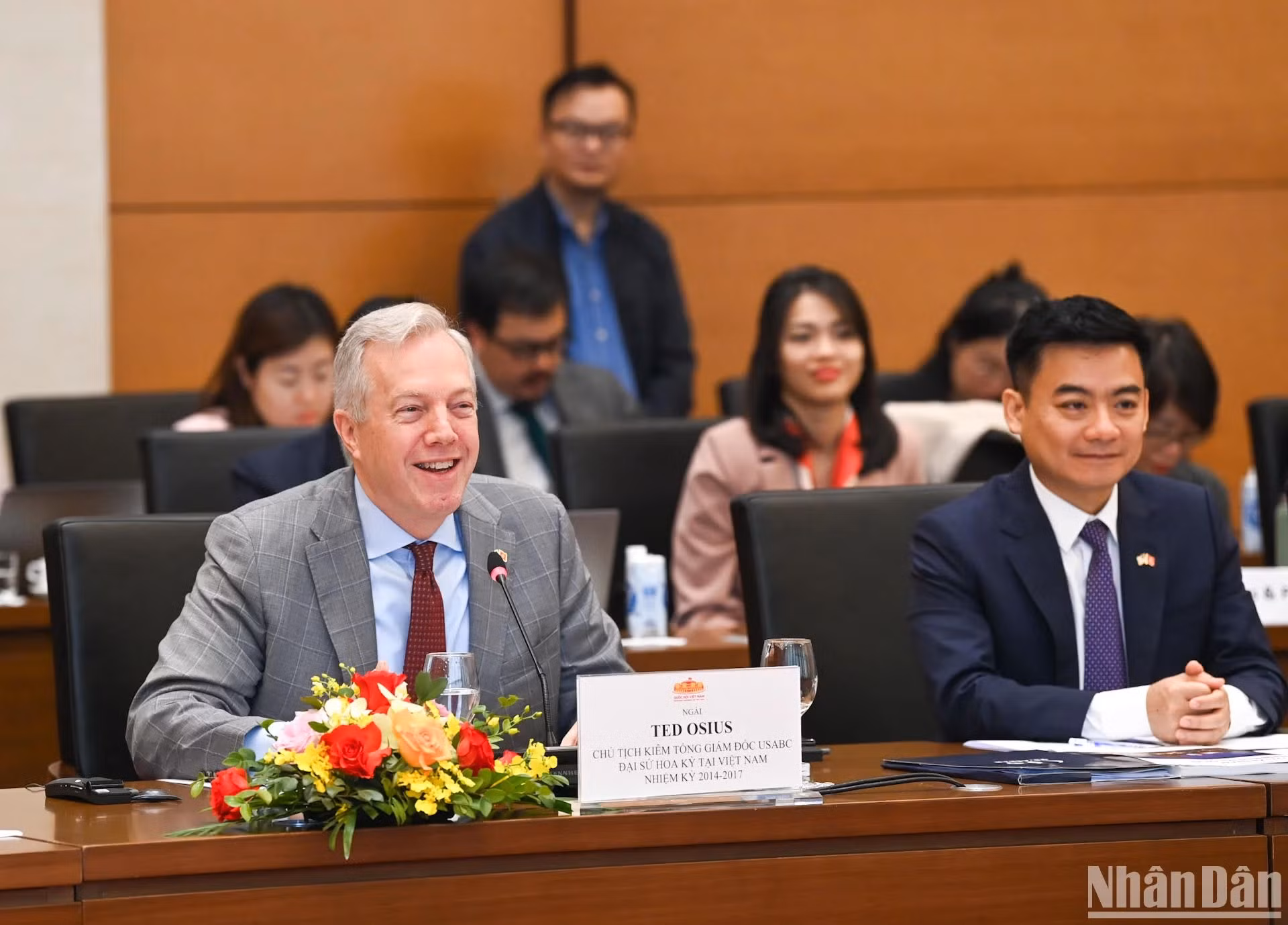东盟-美国商务理事会主席兼首席执行官特德·奥修斯发表讲话。 东盟-美国商务理事会主席兼首席执行官特德·奥修斯发表讲话。