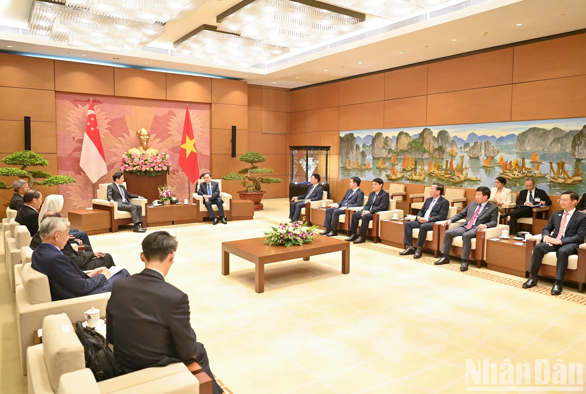 会见场景。 会见场景。