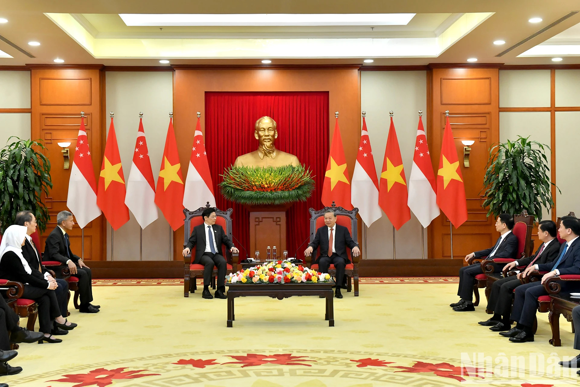 会见场景。 会见场景。