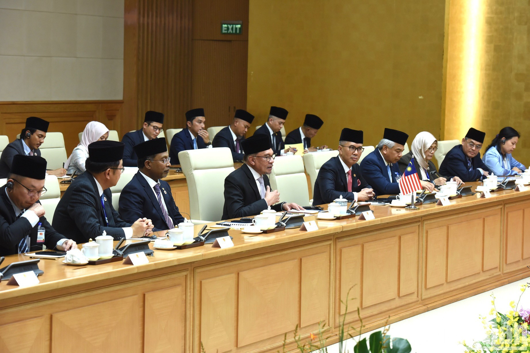 马来西亚代表团团员。 马来西亚代表团团员。