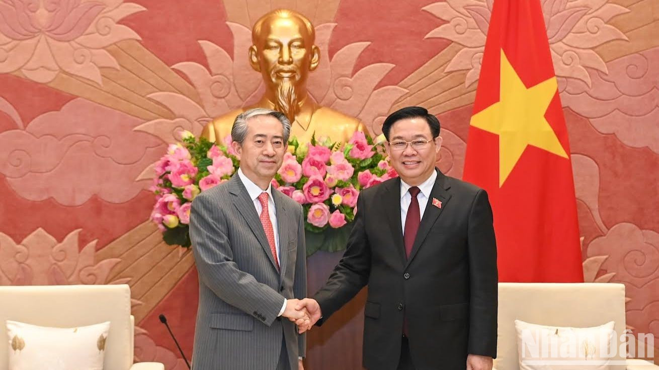 越南国会主席王廷惠会见中国驻越南大使熊波【组图】