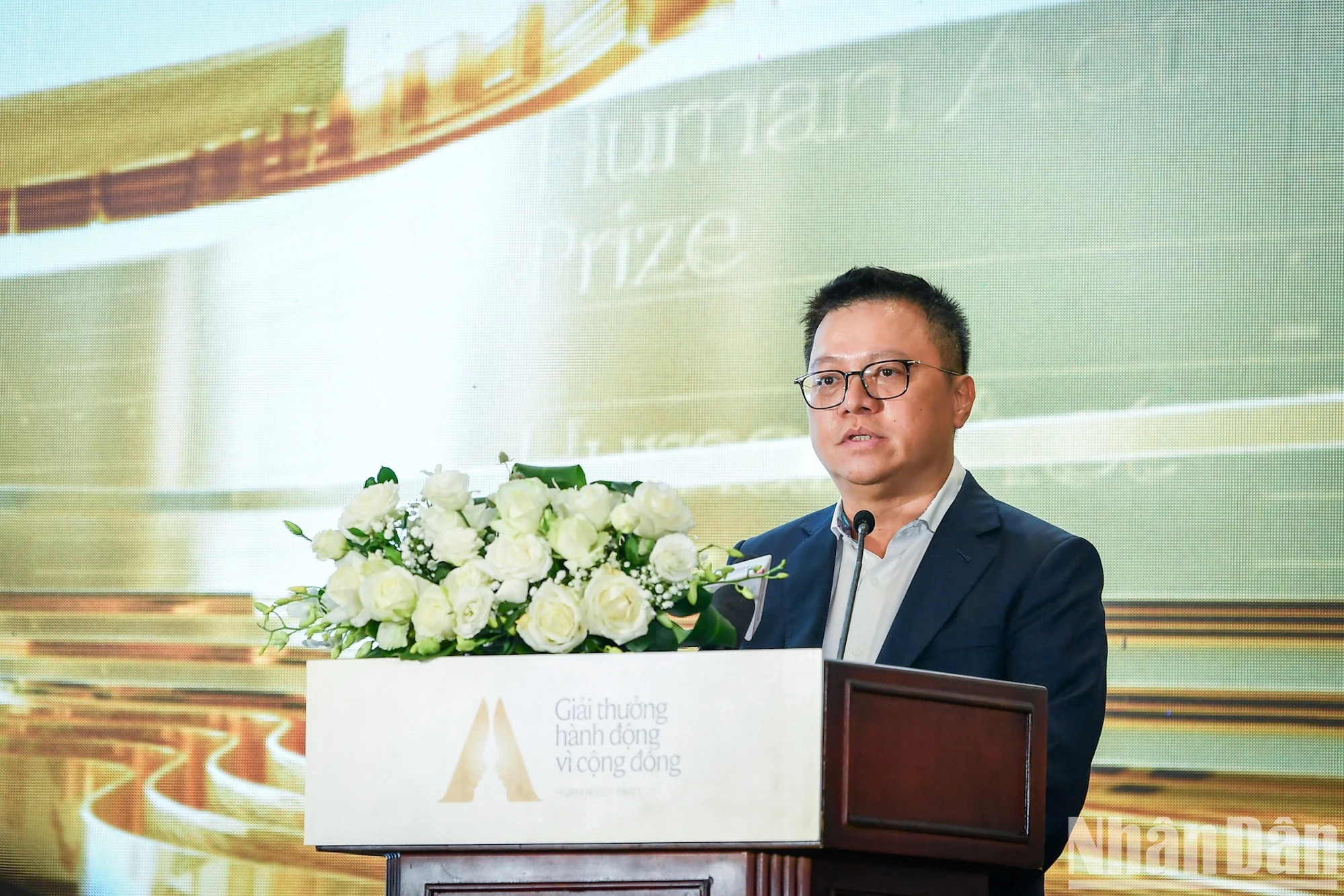 越共中央委员、《人民报》社总编辑、中央宣教部副部长、越南新闻工作者协会主席黎国明在启动仪式上发表讲话。 越共中央委员、《人民报》社总编辑、中央宣教部副部长、越南新闻工作者协会主席黎国明在启动仪式上发表讲话。