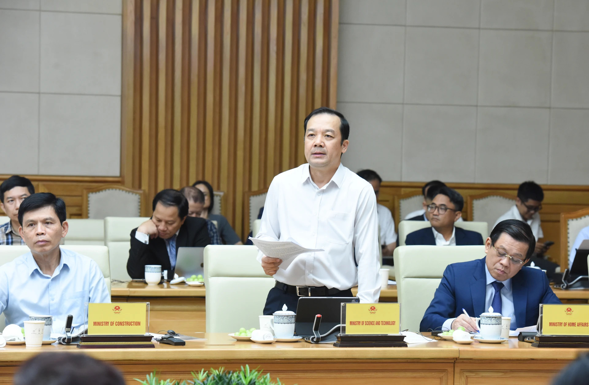 科技部副部长范德龙致辞。