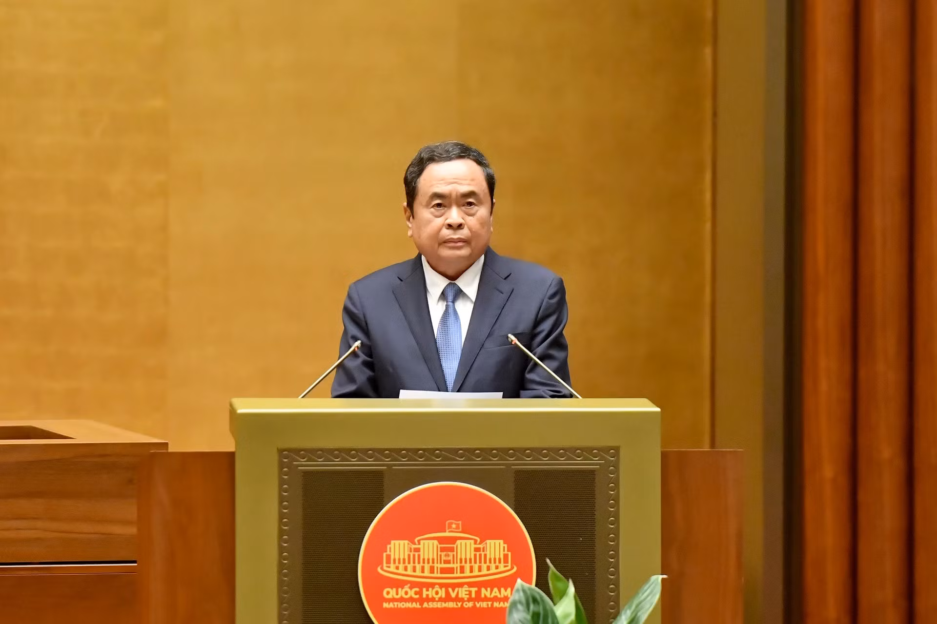 国会主席陈青敏。